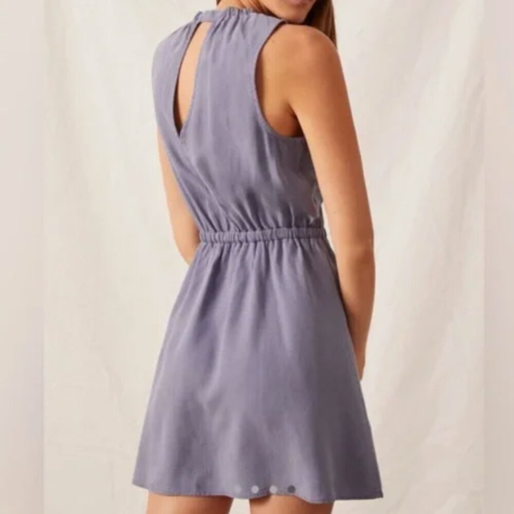 Anthropologie (Cloth and Stone) Periwinkle Tencel Dress